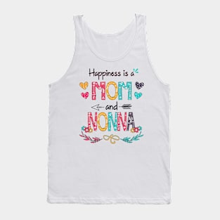 Happiness Is A Mom And Nonna Wildflower Happy Mother's Day Tank Top